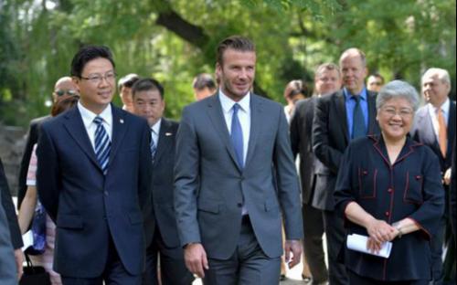 宋庆龄基金会携手贝克汉姆设立“青少年足球基金”